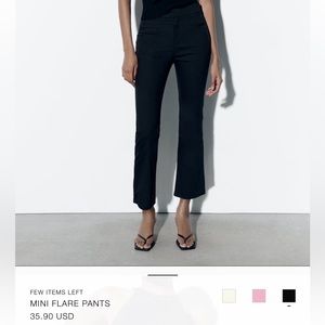 Zara Mini Flare Pants NWT